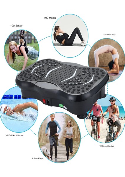 PQCFM02 3D Titreşimli Spor Egzersiz Fitness Aleti Cihazı Vibration Plate Yüksek Hız