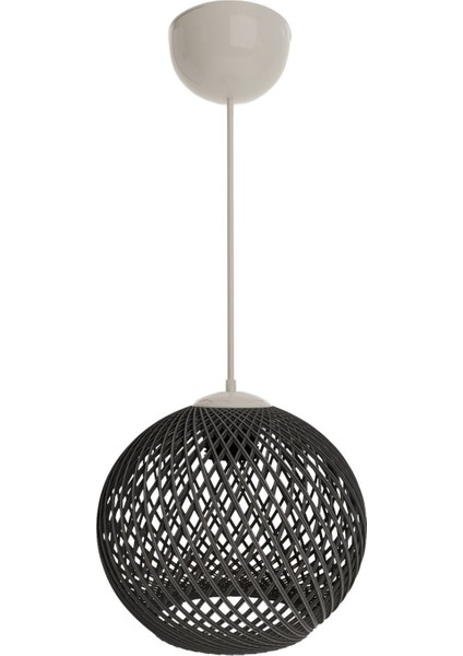 Füme Sarkıt Top Avize, Ahşap, Beyaz Kablo, 20x65 cm, şık ve modern tasarım fiyatları