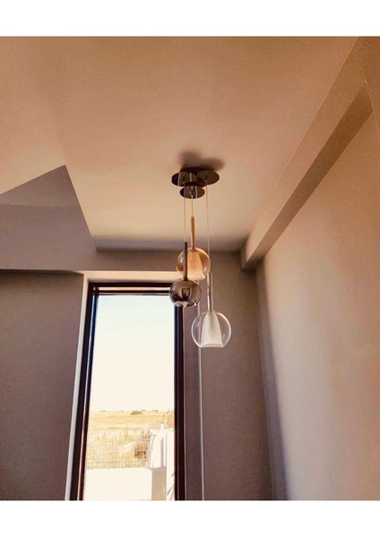 Tekno Trust 4020-3A,28 3'lü Vino Sarkıt Avize Mıxed