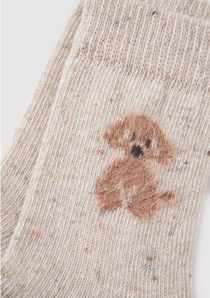 Yün Karışımlı Bej Bot Çorabı 1912832-70020 fiyatları