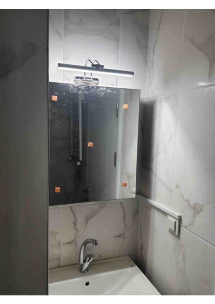 50 cm Krom Kasa Beyaz Işık Pilli Değildir Elektrikli Banyo Ayna Tablo Aydınlatma Flüt Kuğu LED Apli