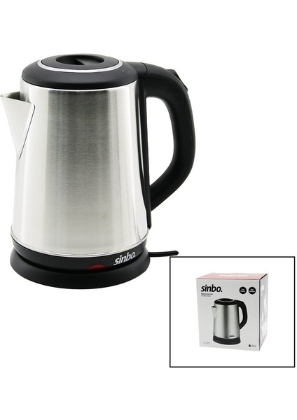 SK-8027 Çelik Kettle 1.8lt Gizli Rezistans - Kablosuz