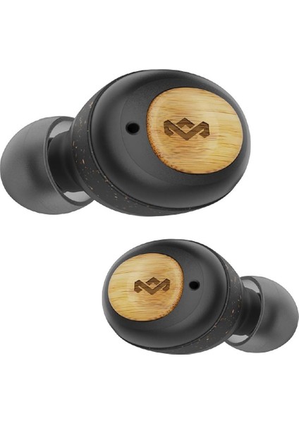 Marley Gerçek Kablosuz Şampiyon Kulak Içi Kulaklık - Kompakt Bluetooth 5.0 Kulaklıklar, Şarj Edilebilir Kılıflı 28 Saat Çalma Süresi, Rahat Kulak Tıkacı Içerir, Çevre Dostu Bambu Tasarım