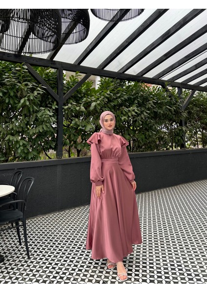 Gül Kurusu Cindy Tesettür Abiye modelleri