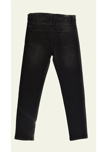 8-12 Yaş Erkek Çocuk Slim Fit Siyah Kot Pantolon fiyatları