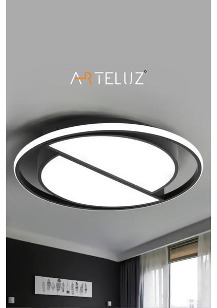 Tekno Trust Kesik Yuvarlak Model Modern Plafonyer Avize (50 Cm)