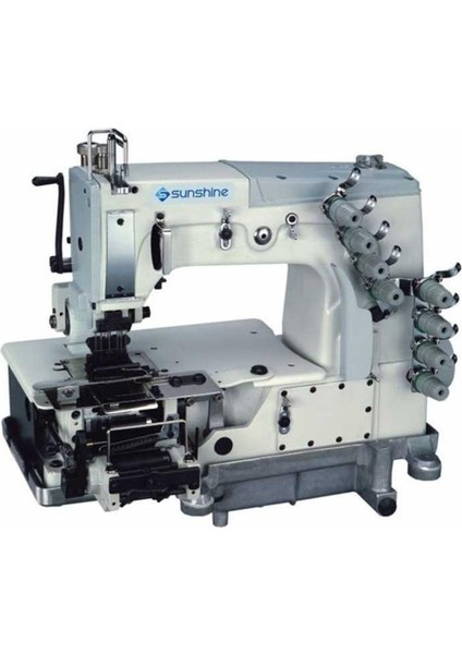 DB-78706 Pl 6 Iğne Şerit Zincir Dikiş Makinası (Eşofman Üç Bant) Kavramalı Motor