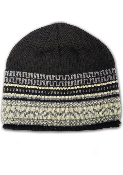 Akrilik Çift Kat Yün Çocuk Desenli Bere Desen 9