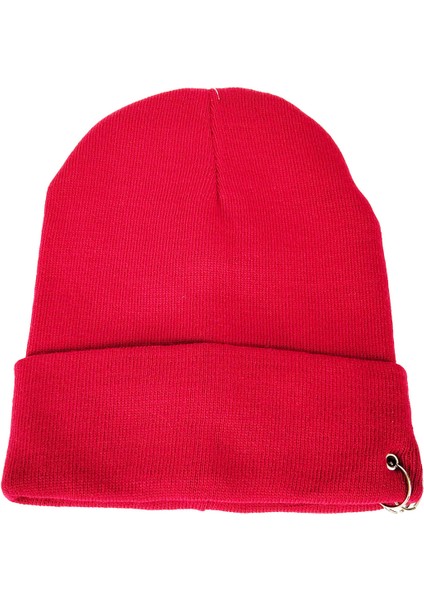 Piercingli Yün Akrilik Çocuk Bere Kırmızı fiyatları