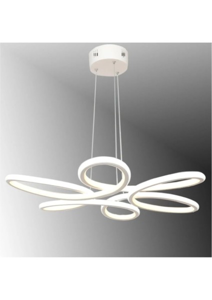 Tekno Trust Papatya Model Sarkıt Modern LED Beyaz Işık Ultra Power LED Avize Salon Mutfak Oda Hol Ledli Avize