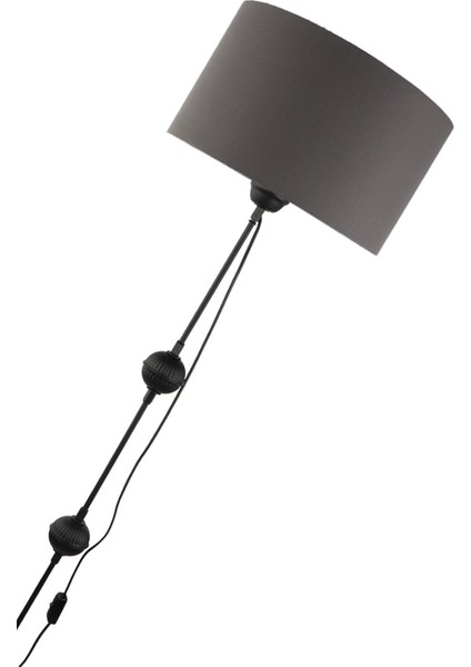 Şık Siyah Lambader, Metal, Yerden Yüksekliği 101-150 cm, Tek Ayaklı modelleri