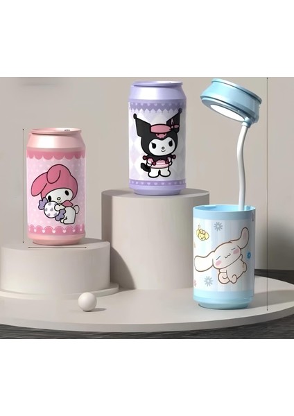 Sanrio Kuromi My Melody Şarjlı Kalemlikli Masa Lambası K001