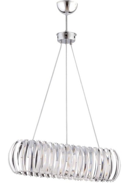 Şık 45x70 cm Metal Yemek Masası, Kristal Taşlı Üçli Avize ile tamamlanmış indirimleri