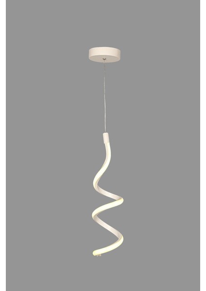 Modern Beyaz Sarkıt Avize, Alüminyum, LED, Şık ve Hafif Tasarım