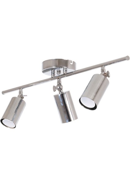 Modern gri sıralı ledli mutfak avizesi, metal tasarım, 3'lü, 14x30 cm