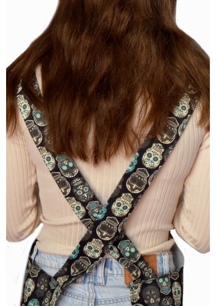 Siyah Barista Önlük, şık ve fonksiyonel kahve dükkanı aksesuarı 64x75 cm modelleri