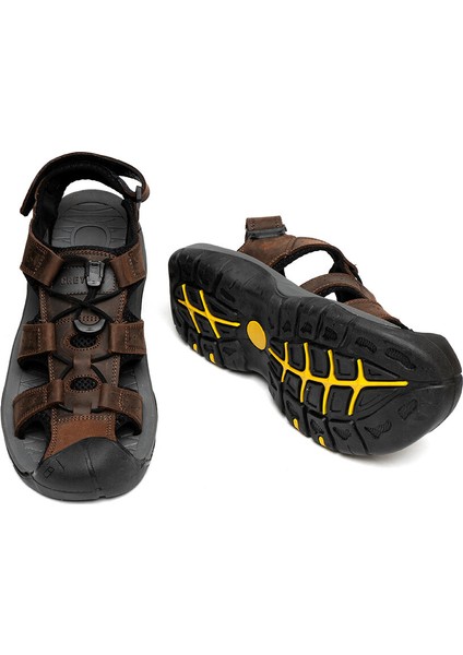 14630 Günlük Erkek Sandalet Kahve indirimleri