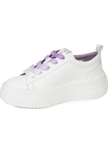 Kadın Beyaz Hakiki Deri Sneaker Ayakkabı 4Y2SA33710 fiyatları