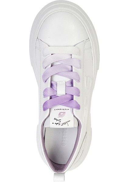 Kadın Beyaz Hakiki Deri Sneaker Ayakkabı 4Y2SA33710 modelleri