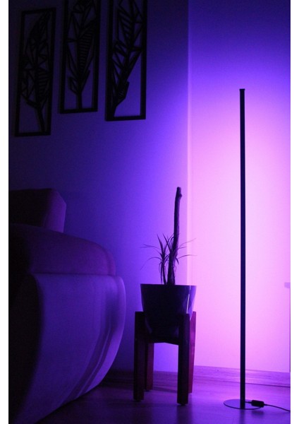 Renkli LED Lambader, Yükseklik 101-150cm, Metal Ayak, Kumandalı, Dekoratif Aydınlatma fırsatları