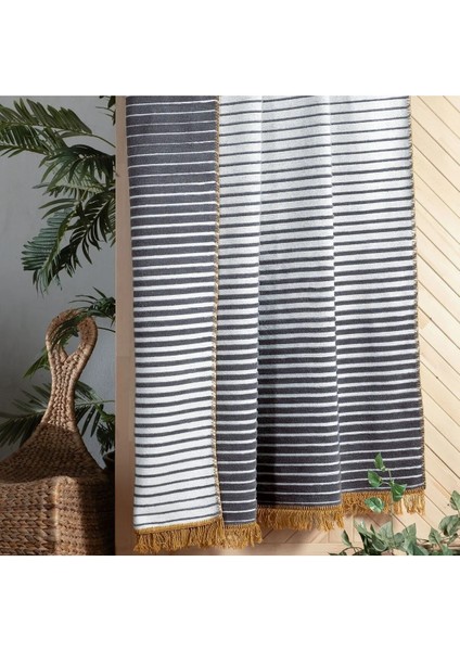 Yumuşak ve hafif gri tek kişilik battaniye, rahat uyku için ideal, pamuk polyester malzeme