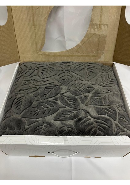 Antrasit tek kişilik şık ve sıcak tutan antibakteriyel polyester battaniye fiyatları