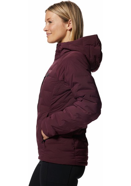 Stretch Down Hoody Kadın Kaz Tüyü Mont modelleri