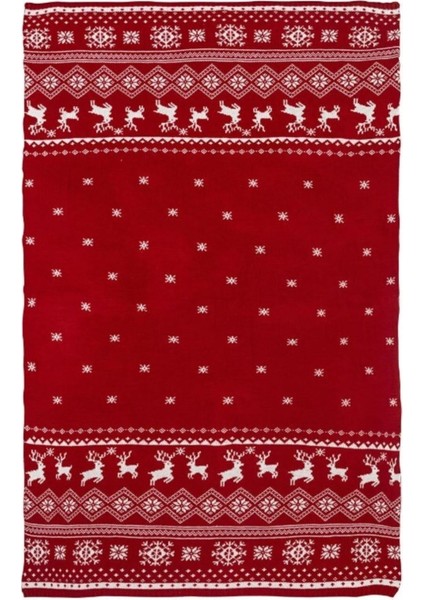 Yılbaşı Temalı Triko Tv Battaniyesi 100X150 cm modelleri