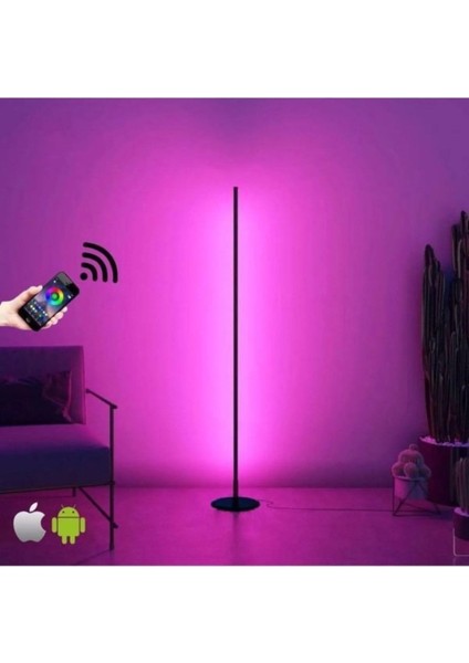 Tekno Trust Bluetooth Telefon Kontrollü LED Lambader - Değişebilir 16 Renk ve 4 Mod Fonksiyonlu