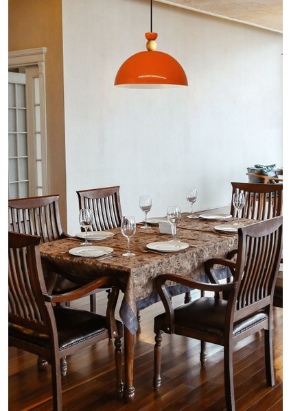 Parlak Turuncu Metal Avize, Tekli Sarkıt, Salon ve Mutfak Aydınlatması fırsatları