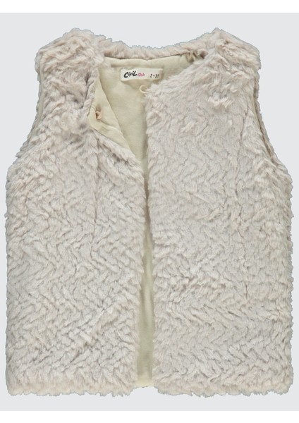 Kız Çocuk Yelek 2-5 Yaş Bej modelleri