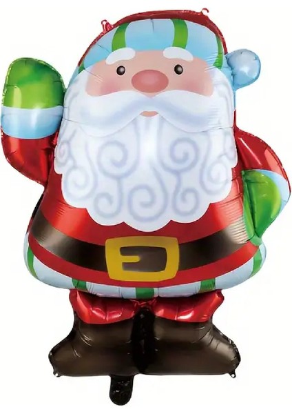 Noel Baba Şekil Folyo Balon Yılbaşı Folyo Balonu fiyatları