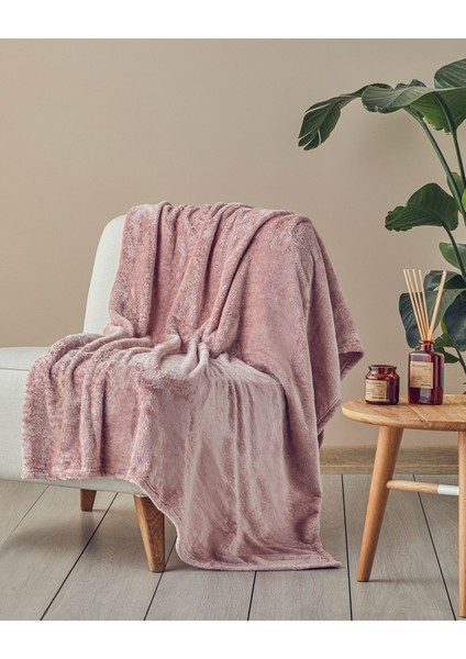 Gleamy Varak Baskılı Super Soft Tv Battaniyesi Pembe modelleri