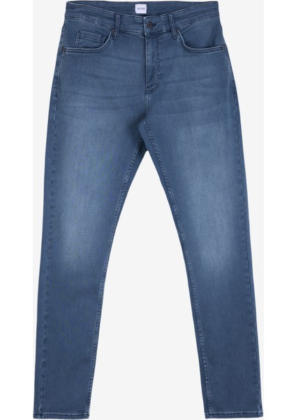 Normal Bel Slim Fit Lacivert Erkek Denim Pantolon Vegas Slim - 1311