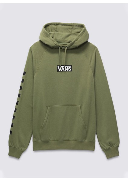 Yeşil Erkek Kapüşon Yaka Normal Kalıp Sweatshirt VN000HP1ZBF1-VANS Boxed Pullover