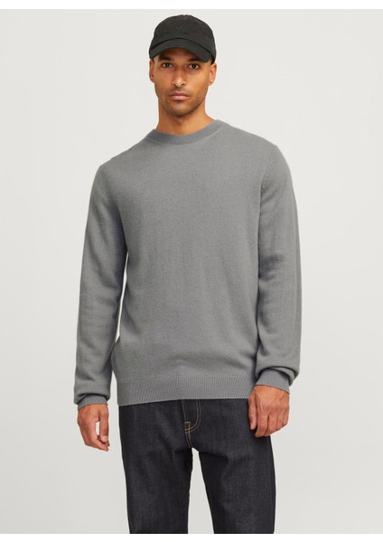 Bisiklet Yaka Relaxed Gri Erkek Kazak 12257854_RDDBROOKS Knıt Crew Neck L fiyatları