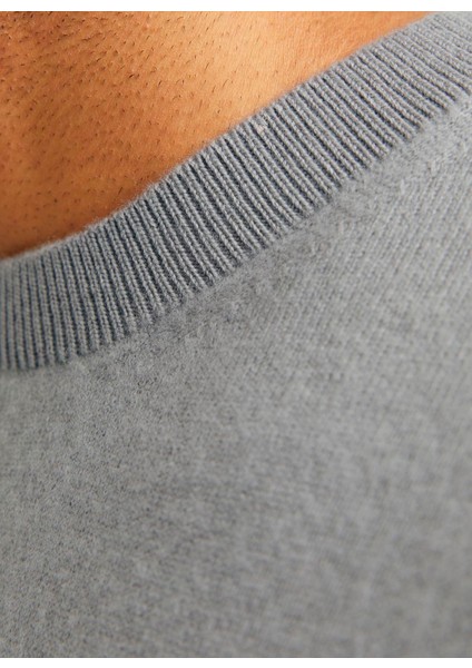 Bisiklet Yaka Relaxed Gri Erkek Kazak 12257854_RDDBROOKS Knıt Crew Neck L modelleri