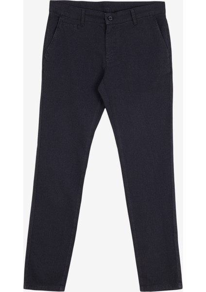 Normal Bel Dar Paça Slim Fit Lacivert Erkek Pantolon BBFW24MPT024