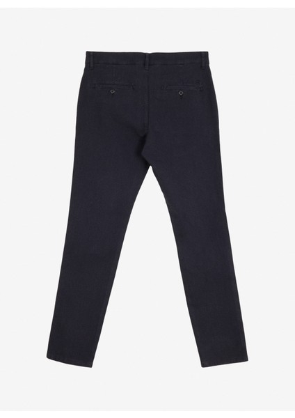 Normal Bel Dar Paça Slim Fit Lacivert Erkek Pantolon BBFW24MPT024 fiyatları