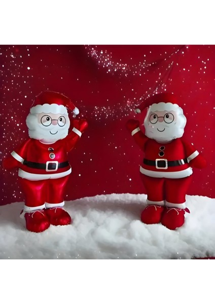 Büyük Kırmızı Ayaklı Noel Baba Yılbaşı Folyo Balonu indirimleri
