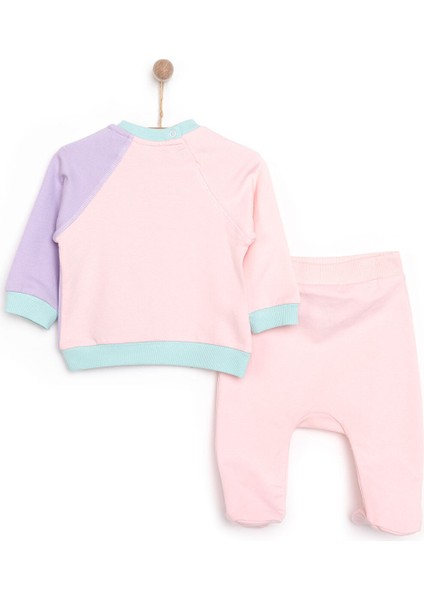 HelloBaby Yenidoğan Renk Bloklu Sweatshirt-Patikli Alt 2li Takım Unisex fiyatları