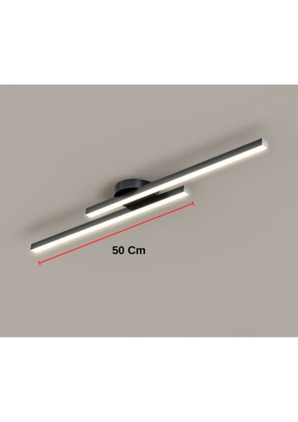 Tekno Trust Modern Tavan Koridor Aydınlatması Çubuk LED Siyah Günışığı Lineer Avize Armatür Ikili fiyatları