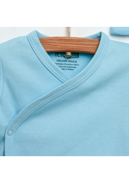 Yenidoğan Organik Zıbın-Şapka-Patikli Alt Unisex