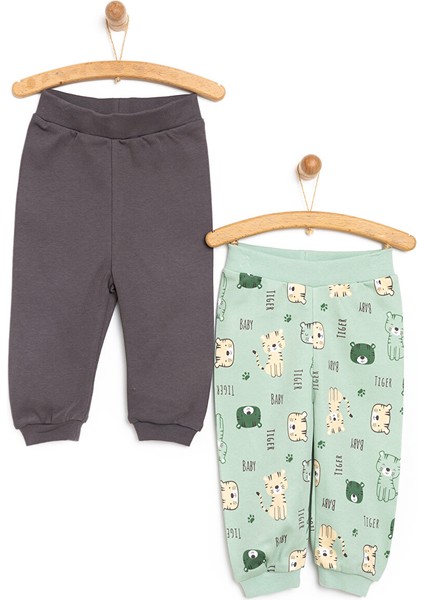 HelloBaby Basic Kaplan Baskılı 2li Patiksiz Alt Erkek Bebek