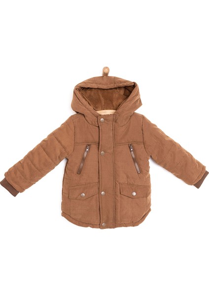 HelloBaby Kapitoneli Kapüşonlu Mont Erkek Bebek