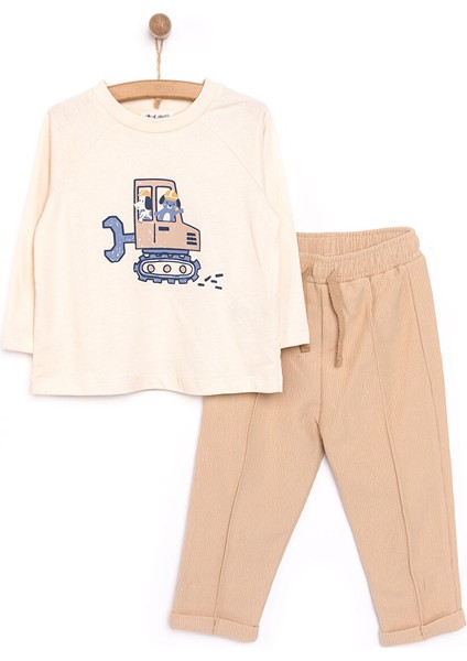 Vehicles Line Erkek Pantolon-Tshirt-Ceket Erkek Bebek