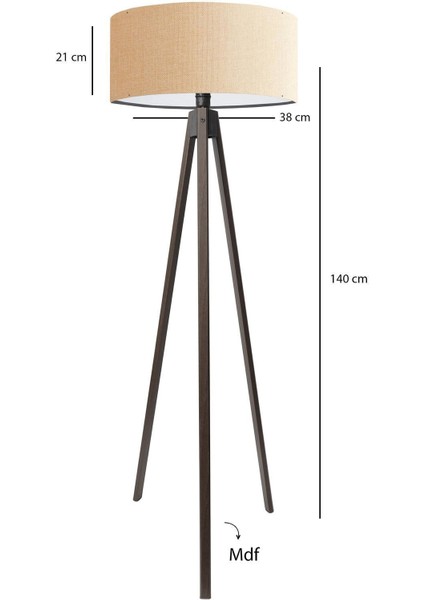 Homing Koyu Venge Ayaklı Tripod Lambader