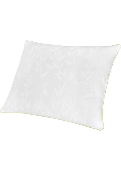 Bambu Cotton Çiçek DESENLI%100 Pamuk Yastık, Beyaz, 35X45 cm