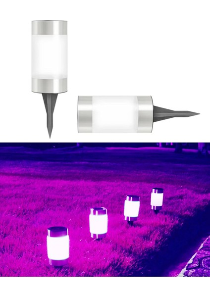 Güneş Enerjili, Şeker Pembe, Bahçe Aydınlatması, IP65 Su Geçirmez, Paslanmaz Çelik, Veranda, Çim, Bahçe, Avlu, Balkon, Havuz Kenarı, Yürüyüş Yolu, Peyzaj Lambası, 27 cm