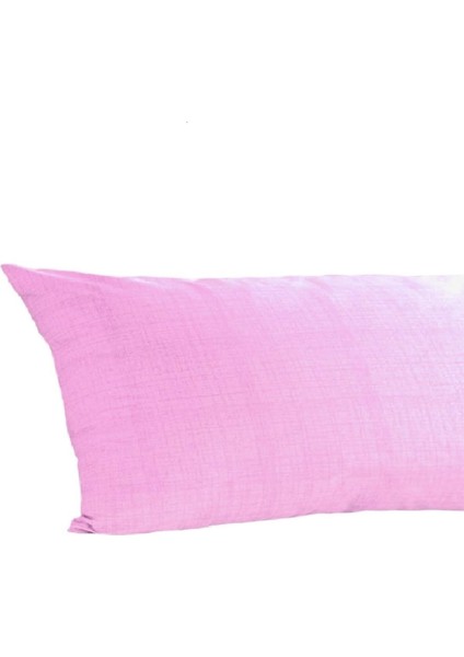 Turca-Ranforce Yan Yatış Yastık Kılıfı 40X120 cm Toz Pembe (Toz Pembe)